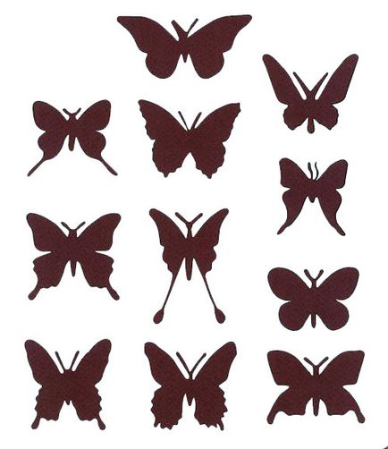Стена декор пеперуди шаблони със собствените си ръце, материали, монтаж