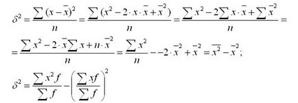 Дисперсията на формула дисперсия, вида на дисперсията, прост дисперсия на претеглената дисперсията