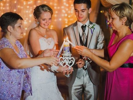 Камина на сватбата с ръцете си, как да го направя, на церемонията по предаването и поздравления