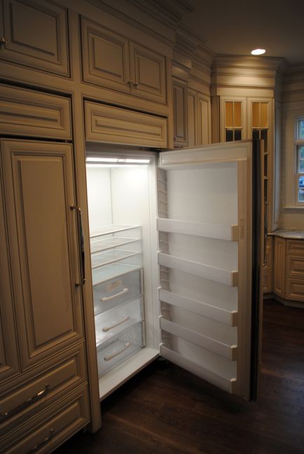 Фото идеи как да се скрие в хладилника в кухнята