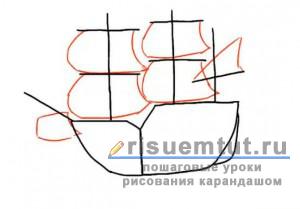 Как да се направи кораб с платна молив постепенно - съставя тук