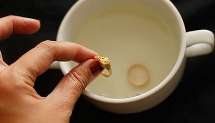 Как да се чисти злато амоняк