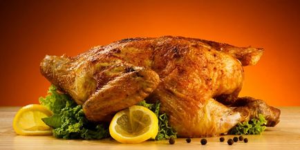 Как да готвя пиле на фурна - печене на пиле в ръката на свеж