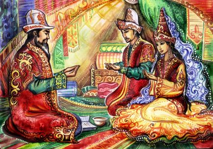 Казахски сватба (митнически казахстанските сватби) казахски сватба