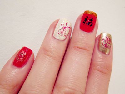 Китайски йероглифи върху ноктите на тяхното значение, снимки
