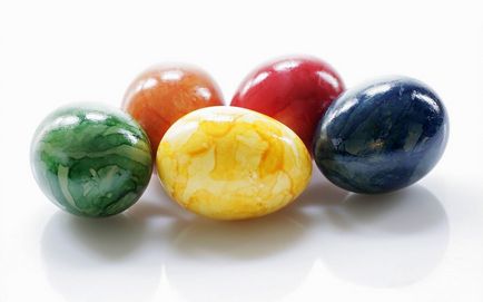 яйца Мрамор боя за великденски обелки, снимки