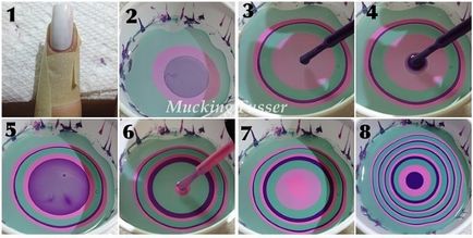 Красиви рисунки по ноктите с лак и игла (игла) Красиви рисунки по ноктите и нокти иглата