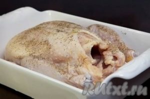 Пиле с ориз във втулката - получаване стъпка по стъпка със снимки