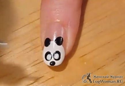 маникюр панда
