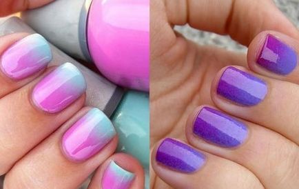 Модни Nails ефект Ombre - 50 видео снимки - стилни нокти