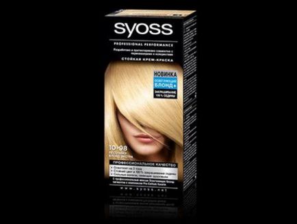 Палитрата от цветове боя за коса Syoss (CES) гланцове Сенсей, олео Intense