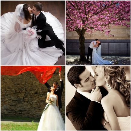 Поза за сватба фотосесия по - интересни идеи и възможности за младоженците със снимки