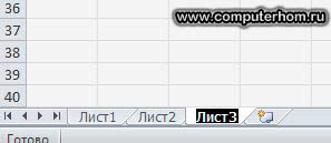 Работа с листа в Excel 2010 (Вашия документ Excel) Работа с листа в Excel 2010