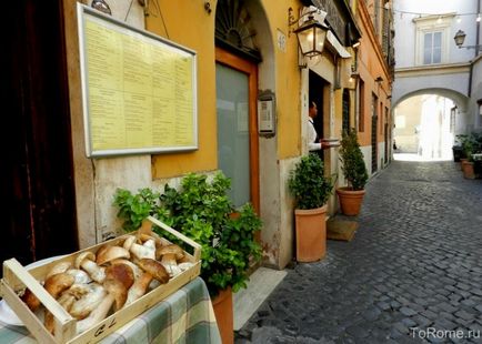 квартал на Рим Трастевере, как да стигнем до там, карта, ресторанти, където да се хранят