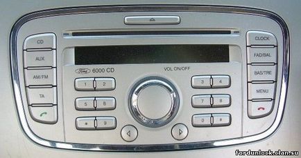 Отключване на редовна радио Ford 6000 - как да се премахне радио