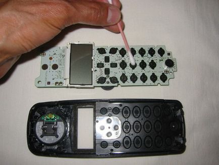 Handset PANASONIC ремонт загубата на някои ключови контакти (ремонт телефон) Handset PANASONIC ремонт загубата на някои ключови контакти
