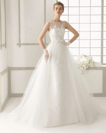Най-красивата сватбена рокля с перли, пайети, дантела, дантела влак