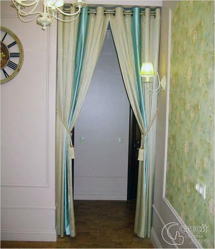 Завесата на вратата със собствените си ръце - как да се направи завесата на вратата (снимка)