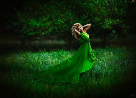 Комбинацията от рокля зелени 2017 (113 снимки) и как това, което става тъмно зелено, който е