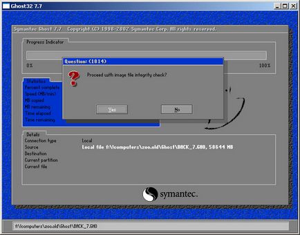 Създаване и използване на изображението на диска (Symantec призрак)