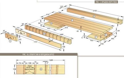 Workbench с техните ръце - инструкции, чертежи и размери