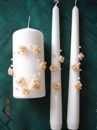 Сватбени свещи с техните ръце стъпка майсторски клас за обзавеждане и интериор