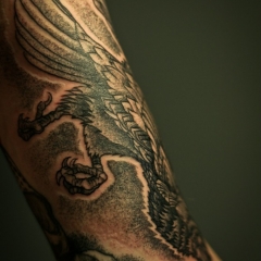 Татуировка стил dotvork (dotwork), снимки и скици татуировка