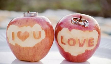 Apple сватбата празнична украса сладък плод