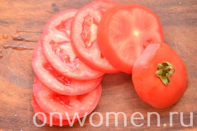 Пържен патладжан с домати и сирене рецепта с фото