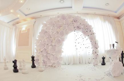 Сватба тъкани за декорация на зала