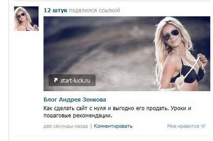 Как да направите връзка с VKontakte картина