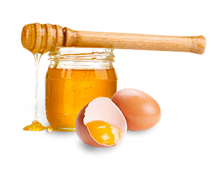 Маска за коса с мед, яйчен жълтък