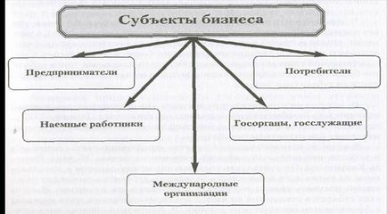 Бизнес като субект Бизнес като субект