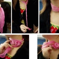 Как да се връзвам шал женски