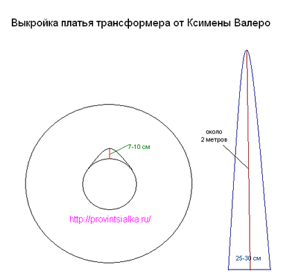 Как да шият рокля с дълъг свои ръце