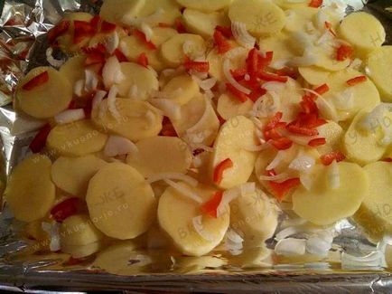 Шаран с картофи фолио