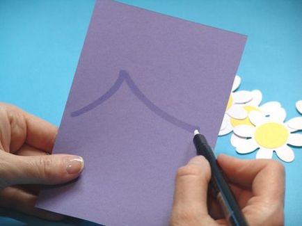 Направи пощенска картичка с ръцете си за мама