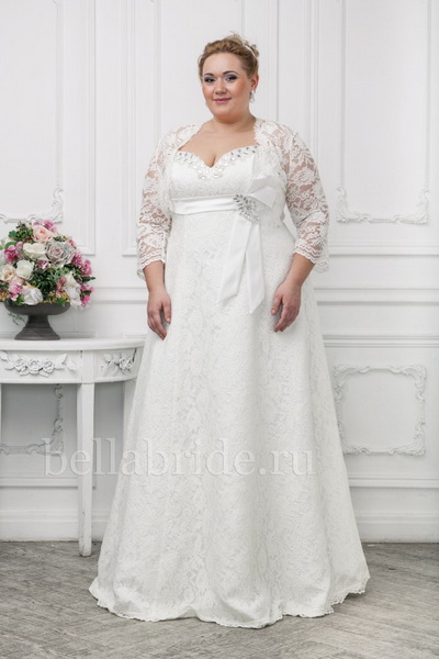 Голям размер на сватбена рокля