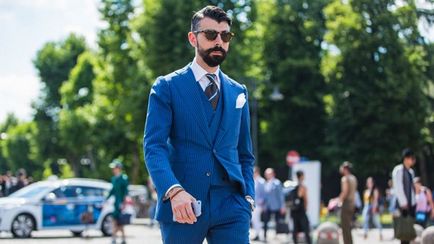 50 начина да носят син костюм