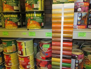 Aquatex или Pinotex - това е най-доброто от тези бои за дърво, за да си купят магазин - склад