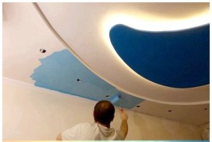 Как да нарисува тавана от гипсокартон
