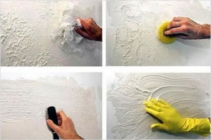 Декоративна стена боя искал да сложи снимки и инструкции видео за боядисване с ръцете си,