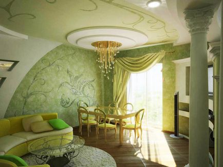 Интериорен дизайн и хол-трапезария - комбинацията от зониране, мебели