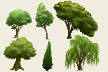 Как да се направи едно дърво боя гора