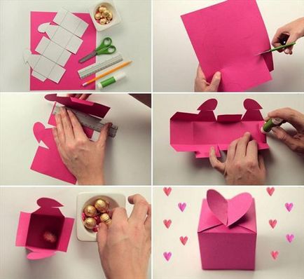 Как се прави кутии за подаръци с ръцете си