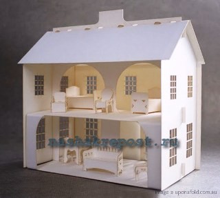 Как да си направим модел на къщата от хартия със собствените си ръце