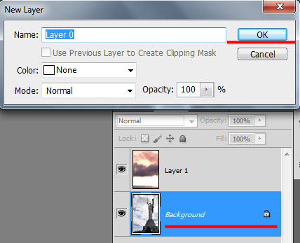 Как да поставите различен произход Photoshop (Photoshop) Как да поставите различен произход Photoshop