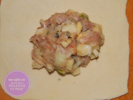 Manty с пиле и картофи - рецепта за вечеря
