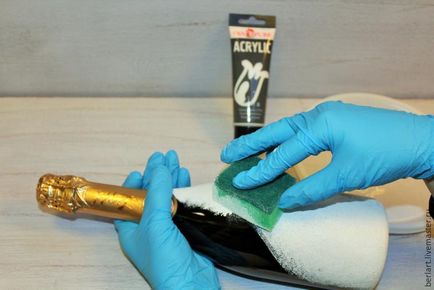 Майсторски клас на тоалетки бутилки шампанско в техниката на декупаж - Справедливи Masters - Hand (коледен подарък) Майсторски клас на тоалетки бутилки шампанско в техниката на декупаж - Справедливи Masters - Hand