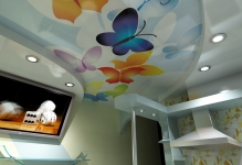 Опънати тавани за рисуване картини, снимки, изкуство стикер с цветове, модели и мостри